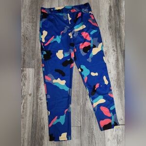 Royal Colorful Camouflage Print Pants